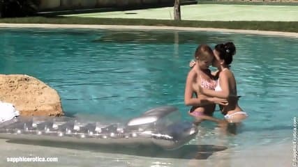 Poolside Lust By Sapphic Erotica - Lesbian Love Porn With Billy - Jaquelin