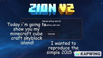 Minecraft Skyblock tour | Amateur video