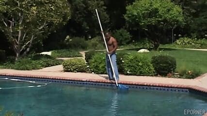 Young Blondie Rides Massive Rod