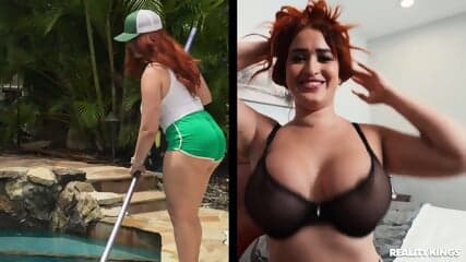 Hot Pool Cleaner Gets Dirty - Nia Bleu, JMac