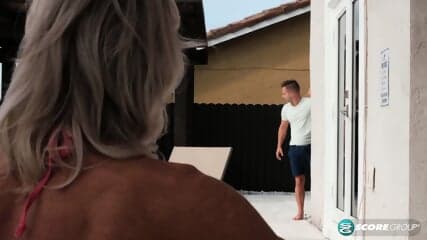 Summer Angel Is 65. She Has Huge Tits. She's Sucking & Fucking Outdoors