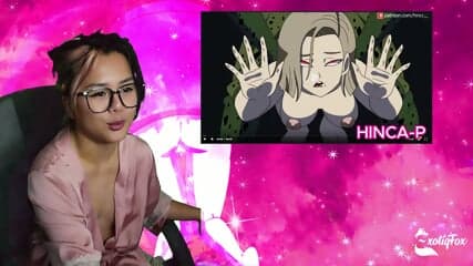 FILL ME UP LIKE HOW HE DID ANDROID 18 - Reacting To Hinca P's Perfect Cell ExotiqFox Solo Gooner Girl Masturbation