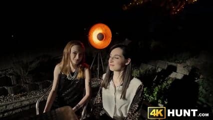 Skinny Bellinda cucks her lesbian girlfriend and tries cock for money