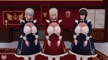 MMD - Morning Foursome Maid sex