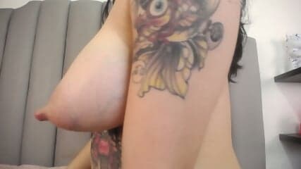 Sezy veins, pulling and squeezing the milk from your sweet, hot, big puffy nipples