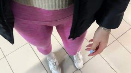 Public Toilet Quickie During School Trip - Amateur Creampie