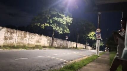 Public Bus Stop Masturbation With Hot Girl - Outdoor Handjob & Blowjob