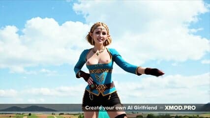 Horny Zelda wants hot fuck - AI Rule34 Porn fantasy with generated anal and bj sex