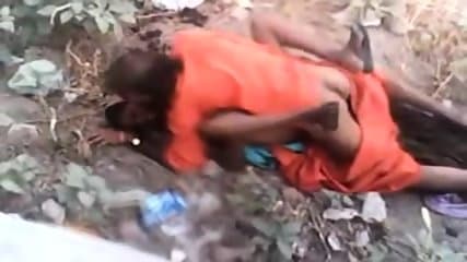 Baba doing quick sex with village lady while caught