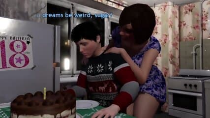 The Dress Suits The Guy .. And The Woman Has A Secret Under Her Skirt - Futanari Animated Porn
